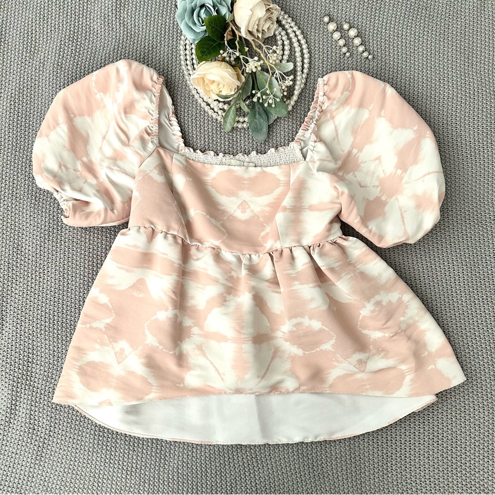 Sachin + Babi Lindsay Peplum Top Size Small